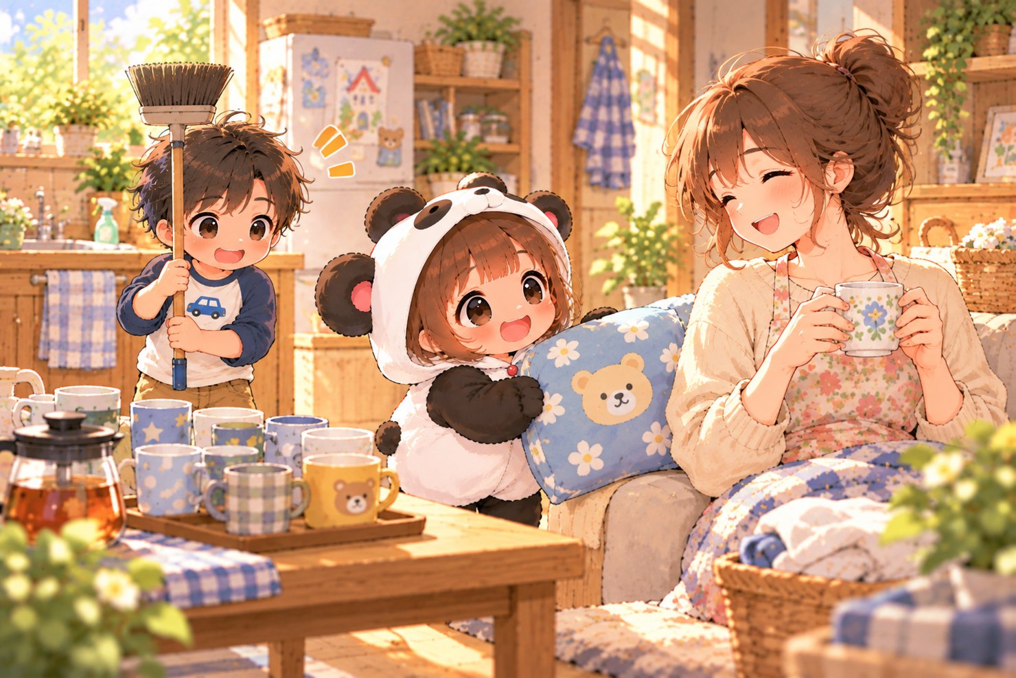 第12話「お母さんの休み時間」のイラスト